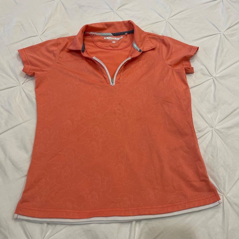 Pebble Beach Coral Golf Pullover Top